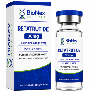 Retatrutide 30mg research peptide by BioNex Peptides