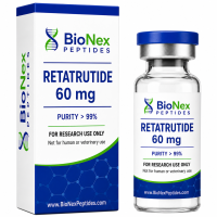 Retatrutide 60mg research peptide by BioNex Peptides